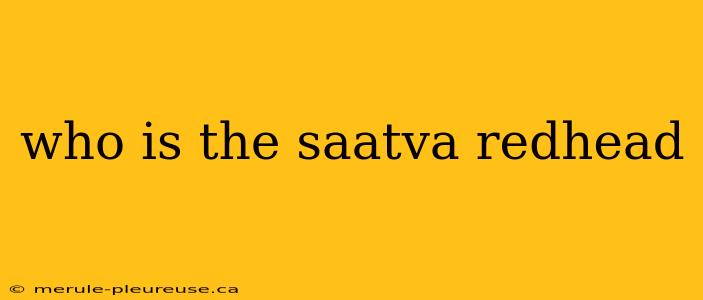 who is the saatva redhead