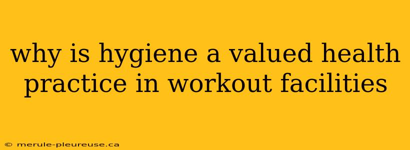 why is hygiene a valued health practice in workout facilities