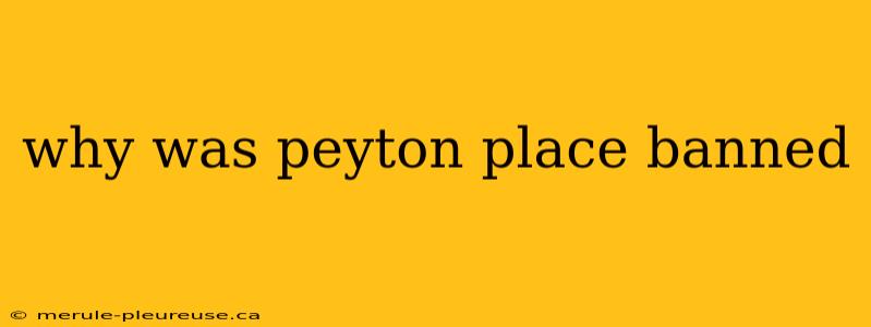 why was peyton place banned