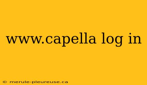 www.capella log in