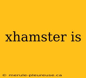 xhamster is